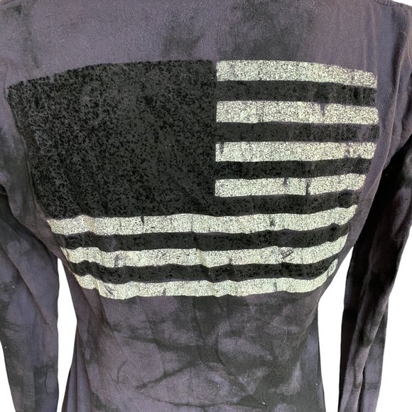 Archaic by Affliction Free Air Y2K Tattoo Graphic Eagle US Flag Grunge Top-L - Picture 9 of 15